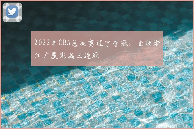 2022年CBA总决赛辽宁夺冠，击败浙江广厦完成三连冠
